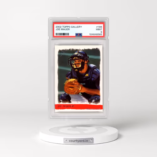 2002 Topps Gallery #186 Joe Mauer (PSA 9 MINT)