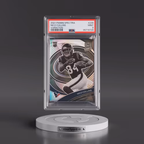 2021 Panini Spectra #230 Nico Collins - Variation (PSA 9 MINT)