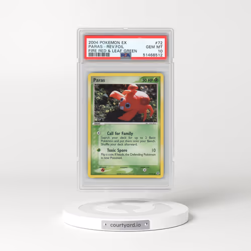2004 Pokémon EX Fire Red & Leaf Green #72 Paras - Reverse Foil (PSA 10 GEM MINT)