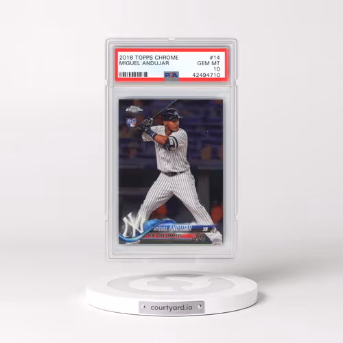 2018 Topps Chrome #14 Miguel Andujar (PSA 10 GEM MINT)
