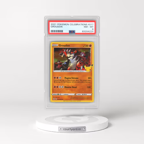 2021 Pokémon Celebrations #017 Groudon (PSA 8 NM-MT)