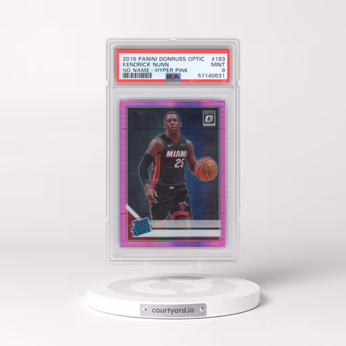 2019 Panini Donruss Optic #193 Kendrick Nunn - No Name-Hyper Pink (PSA 9 MINT)