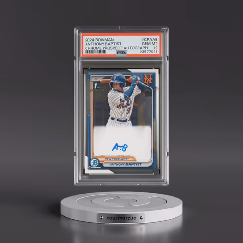 2024 Bowman Chrome Prospect Autographs #CPAAB Anthony Baptist (PSA 10 GEM MINT)