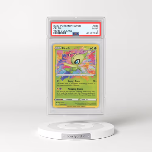 2020 Pokémon Sword & Shield Vivid Voltage #009 Celebi (PSA 9 MINT)