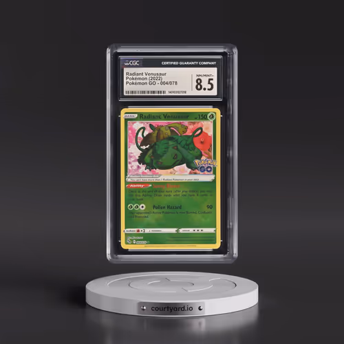 2022 Pokémon GO #004/078 Radiant Venusaur - Holo (CGC 8.5 NM-MT+)