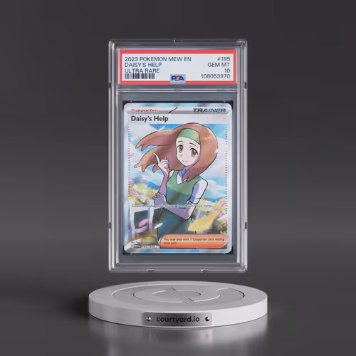 2023 Pokémon Mew EN-151 #195 Daisy's Help - Ultra Rare (PSA 10 GEM MINT)