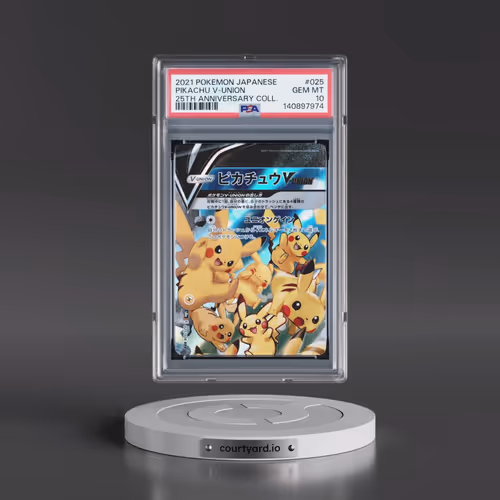 2021 Pokémon 25th Anniversary Collection #025 Pikachu V-Union (PSA 10 GEM MINT)