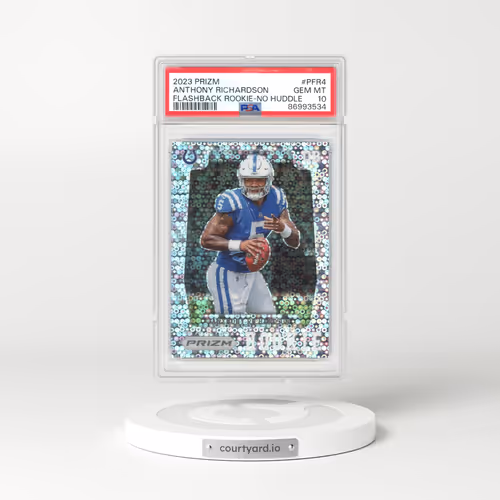 2023 Panini Prizm Prizm Flashback Rookie #PFR4 Anthony Richardson - No Huddle (PSA 10 GEM MINT)