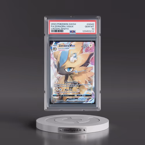 2023 Pokémon Sword and Shield Crown Zenith #GG42 Zeraora Vmax - Full Art (PSA 10 GEM MINT)