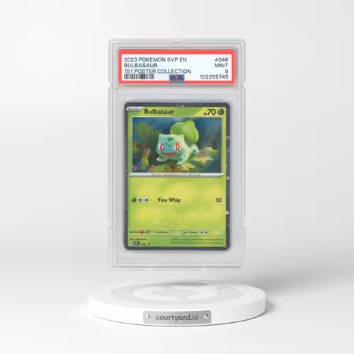 2023 Pokémon Svp EN-SV Black Star Promo #046 Bulbasaur - 151 Poster Collection (PSA 9 MINT)