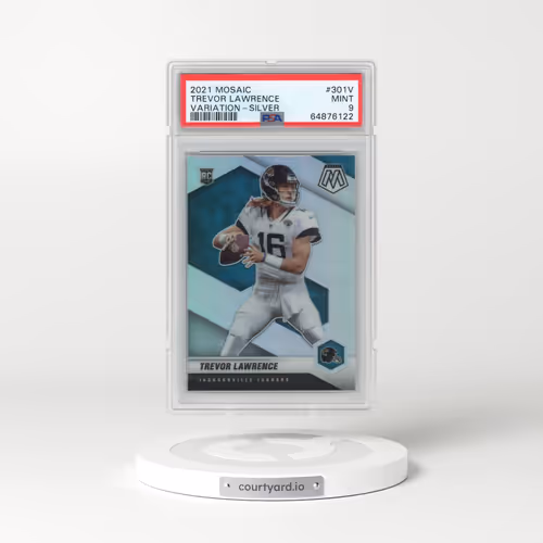2021 Panini Mosaic #301V Trevor Lawrence - Variation-Silver (PSA 9 MINT)