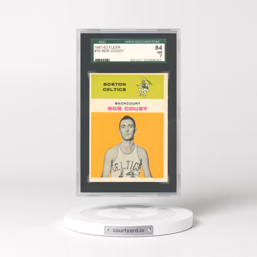 1961 Fleer #10 Bob Cousy (SGC 7 NM)