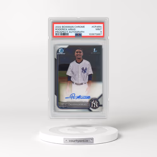 2022 Bowman Chrome Prospect Autographs #CPARA Roderick Arias (PSA 9 MINT)
