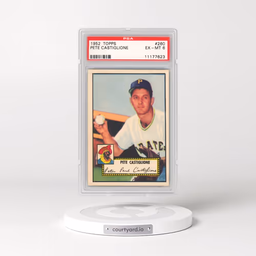 1952 Topps #260 Pete Castiglione (PSA 6 EX-MT)