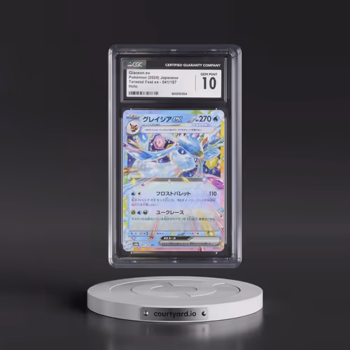 2024 Pokémon Sv8a-Terastal Fest EX #041 Glaceon EX - Holo (CGC 10 GEM MINT)