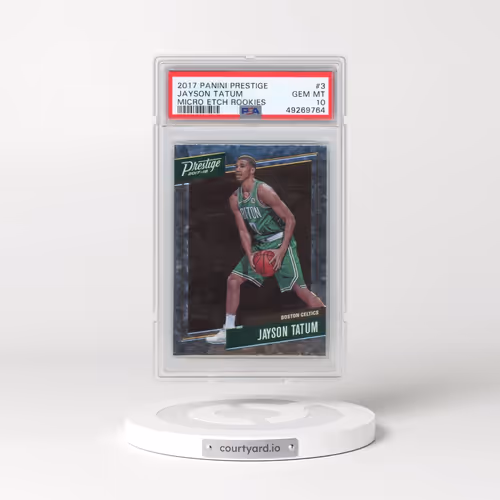 2017 Panini Prestige Micro Etch Rookies #3 Jayson Tatum (PSA 10 GEM MINT)