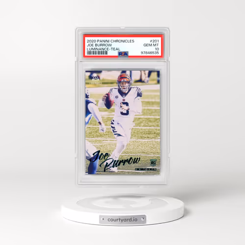 2020 Panini Chronicles Luminance #201 Joe Burrow - Teal (PSA 10 GEM MINT)