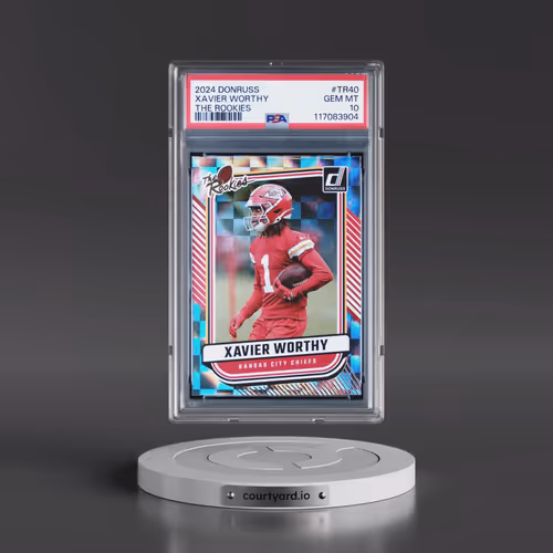 2024 Panini Donruss the Rookies #TR40 Xavier Worthy (PSA 10 GEM MINT)