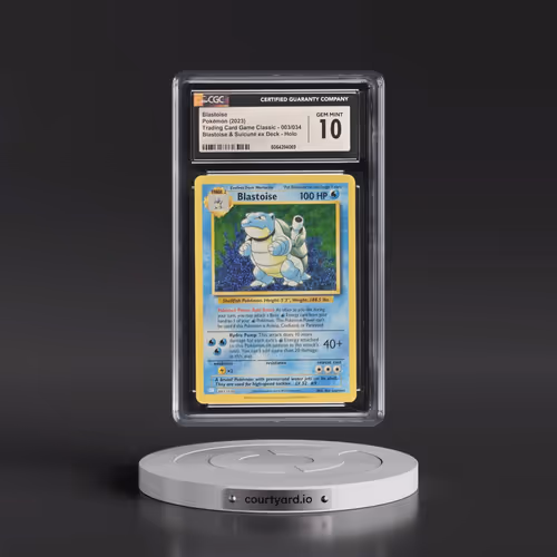 2023 Pokémon Clb-Trading Card Game Classic Blastoise & Suicune EX Deck #003 Blastoise (CGC 10 GEM MI