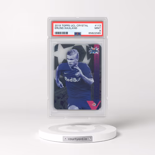 2019 Topps UEFA Champions League Crystal #113 Erling Haaland (PSA 9 MINT)