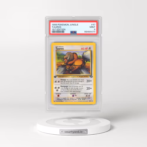 1999 Pokémon Jungle #47 Tauros - 1st Edition (PSA 9 MINT)
