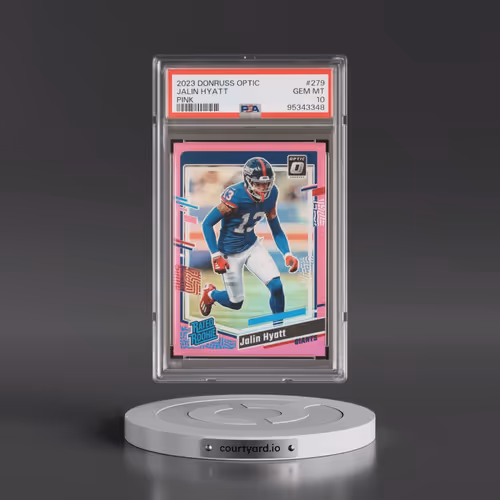 2023 Panini Donruss Optic #279 Jalin Hyatt - Pink (PSA 10 GEM MINT)
