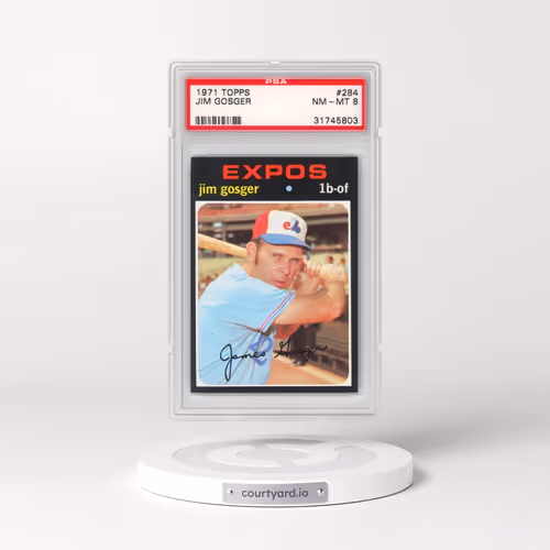 1971 Topps #284 Jim Gosger (PSA 8 NM-MT)