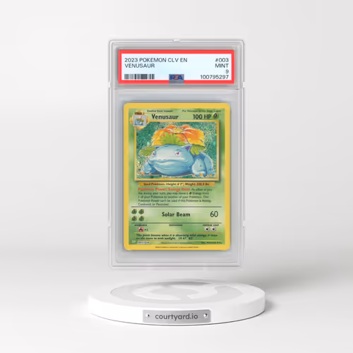 2023 Pokémon CLV-Trading Card Game Classic Venusaur & Lugia EX Deck #003 Venusaur (PSA 9 MINT)