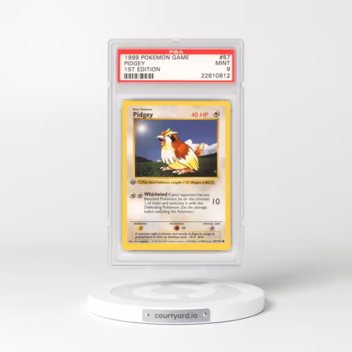 1999 Base Set #57 Pidgey - 1st Edition 1st Edition (PSA 9 MINT)