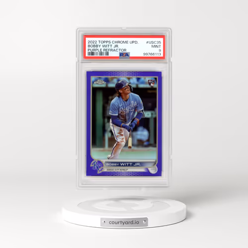 2022 Topps Chrome Update #USC35 Bobby Witt Jr. - Purple Refractor (PSA 9 MINT)