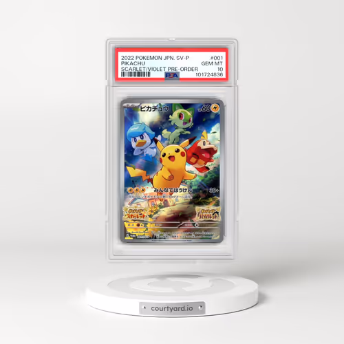 2022 Pokémon SV Promo #001 Pikachu - Scarlet & Violet Pre-Order (PSA 10 GEM MINT)