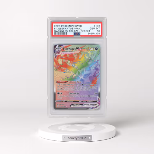 2020 Pokémon Sword & Shield Darkness Ablaze #192 Eternatus Vmax - Full Art Secret (PSA 10 GEM MINT)