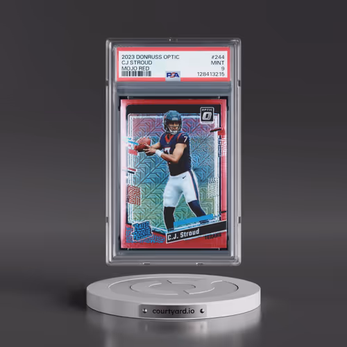 2023 Panini Donruss Optic #244 CJ Stroud - Mojo Red (PSA 9 MINT)