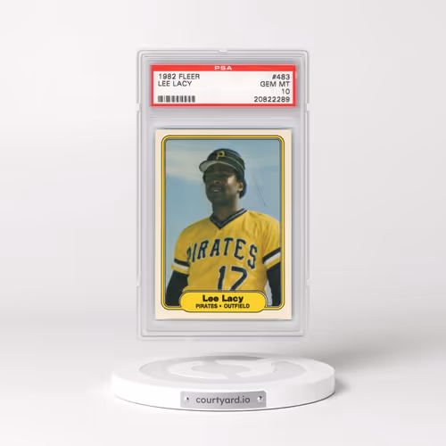 1982 Fleer #483 Lee Lacy (PSA 10 GEM MINT)