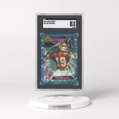 1995 Topps Finest #90 Joe Montana (SGC 8 NM-MT)