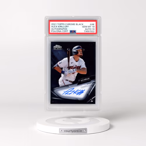 2021 Topps Chrome Black Autographs #AK Alex Kirilloff (PSA 10 GEM MINT)