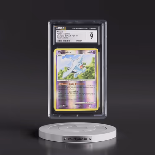 2007 Diamond & Pearl #42/130 Wynaut - Reverse Holo (CGC 9 MINT)