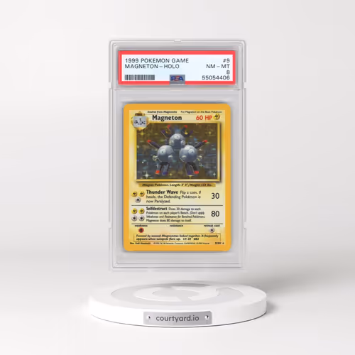 1999 Pokémon Game #9 Magneton - Holo (PSA 8 NM-MT)