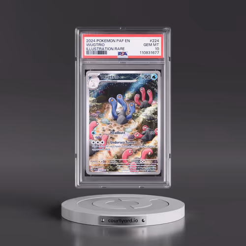 2024 Pokémon Paf EN-Paldean Fates #224 Wugtrio - Illustration Rare (PSA 10 GEM MINT)