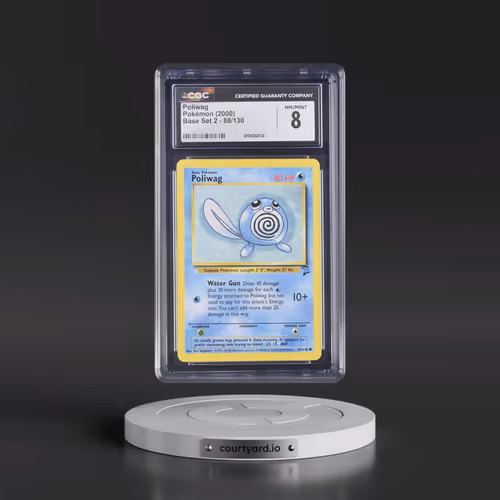 2000 Base Set 2 #88/130 Poliwag (CGC 8 NM-MT)
