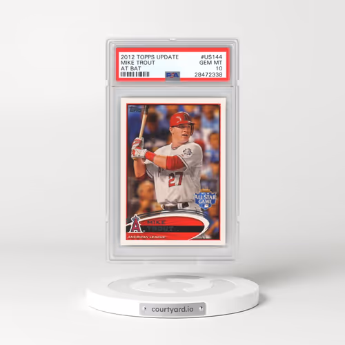 2012 Topps Update #US144 Mike Trout - At Bat (PSA 10 GEM MINT)