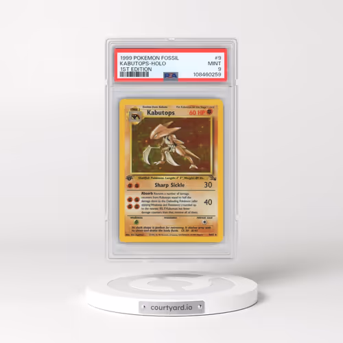 1999 Pokémon Fossil #9 Kabutops - 1st Edition Holo (PSA 9 MINT)