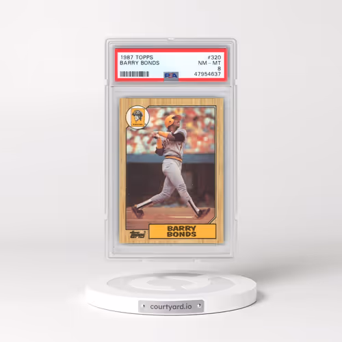 1987 Topps #320 Barry Bonds (PSA 8 NM-MT)