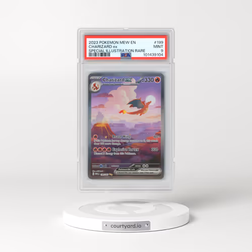 2023 Pokémon Mew EN-151 #199 Charizard EX - Holo Special Illustration Rare (PSA 9 MINT)