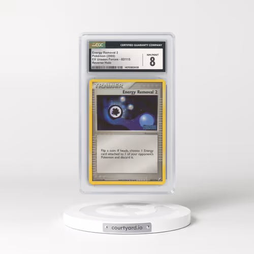 2005 EX Unseen Forces #82/115 Energy Removal 2 - Reverse Holo (CGC 8 NM-MT)