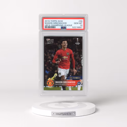 2019 Topps Now UEFA Champions League #59 Mason Greenwood (PSA 10 GEM MINT)