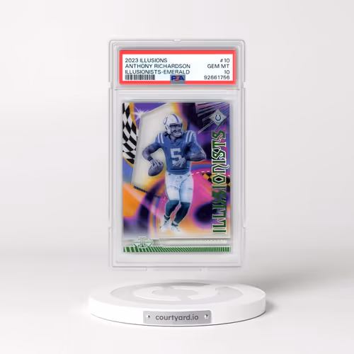 2023 Panini Illusions Illusionists #10 Anthony Richardson - Emerald (PSA 10 GEM MINT)