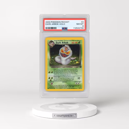 2000 Pokémon Rocket #2 Dark Arbok - Holo (PSA 8 NM-MT)
