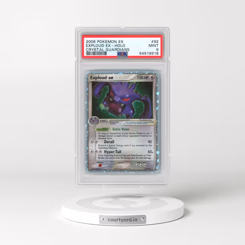 2006 Pokémon EX Crystal Guardians #92 Exploud EX - Holo Holo (PSA 9 MINT)