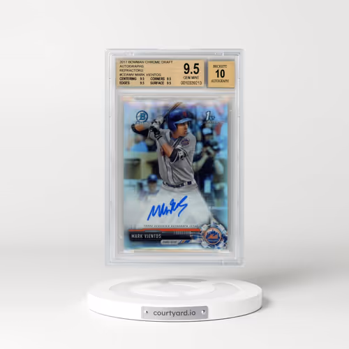2017 Bowman Draft Chrome Draft Picks Autographs #CDAMV Mark Vientos - Refractor (BGS 9.5 GEM MINT)